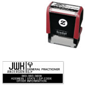 Professionele Artsen gezondheidszorg DIY caduceus Zelfinktende Stempel (In situ)