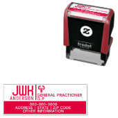 Professionele Artsen gezondheidszorg DIY caduceus Zelfinktende Stempel (In situ)