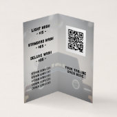 Professionele auto bij schemering afbeelding visitekaartje (Binnen)