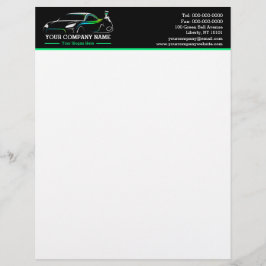 Professionele Auto Body Paint Shop Automobiel Briefhoofd