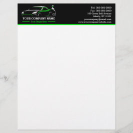 Professionele Auto Body Paint Shop Automobiel Briefhoofd