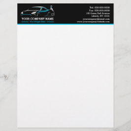 Professionele Auto Body Paint Shop Automobiel Briefhoofd