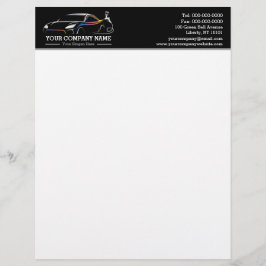 Professionele Auto Body Paint Shop Automobiel Briefhoofd