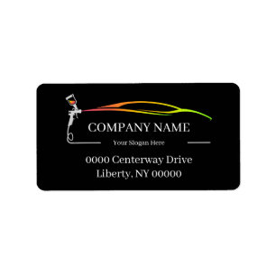 Professionele Auto Body Paint Shop Automobiel Etiket