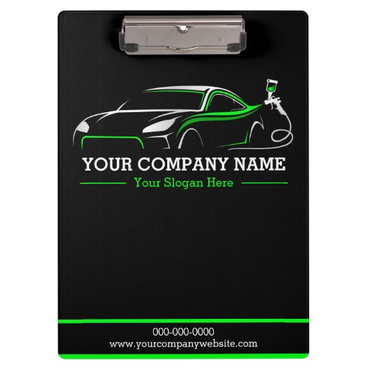 Professionele Auto Body Paint Shop Automobiel Klembord (Voorkant)