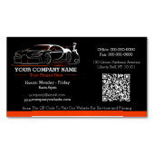 Professionele Auto Body Paint Shop Automobiel Magnetisch Visitekaartje (Voorkant)