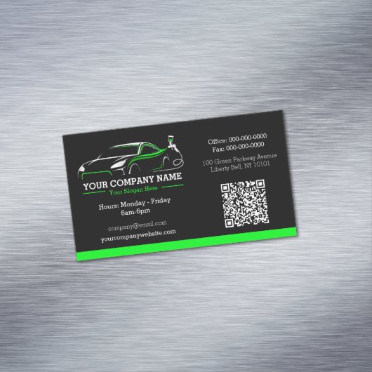 Professionele Auto Body Paint Shop Automobiel Magnetisch Visitekaartje (Voorbeeld)