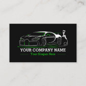 Professionele Auto Body Paint Shop Automobiel Visitekaartje (Voorkant)