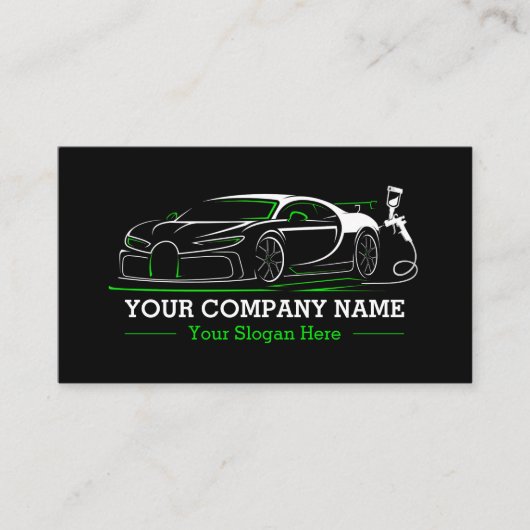 Professionele Auto Body Paint Shop Automobiel Visitekaartje (Voorkant)