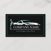 Professionele Auto Body Paint Shop Automobiel Visitekaartje (Voorkant)