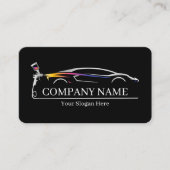 Professionele Auto Body Paint Shop Automobiel Visitekaartje (Voorkant)