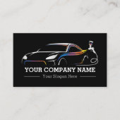 Professionele Auto Body Paint Shop Automobiel Visitekaartje (Voorkant)