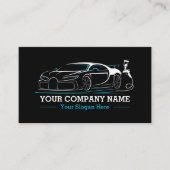 Professionele Auto Body Paint Shop Automobiel Visitekaartje (Voorkant)