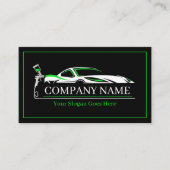 Professionele Auto Body Paint Shop Automobiel Visitekaartje (Voorkant)