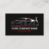 Professionele Auto Body Paint Shop Automobiel Visitekaartje (Voorkant)