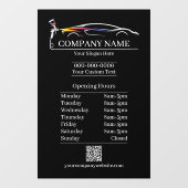 Professionele Auto Body Paint Shop Automotive Uren Raamsticker (Vel)