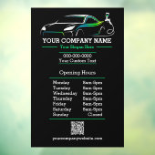 Professionele Auto Body Paint Shop Automotive Uren Raamsticker (Vel 3)