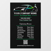 Professionele Auto Body Paint Shop Automotive Uren Raamsticker (Vel)