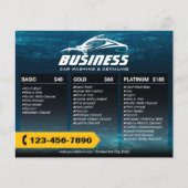 Professionele Auto Detailing Auto Wassen Prijs Pak Flyer (Voorkant)