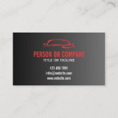 Professionele Auto Detailing Logo Mobile Car Wash Visitekaartje (Achterkant)