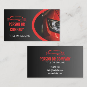 Professionele Auto Detailing Logo Mobile Car Wash Visitekaartje