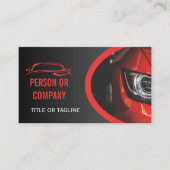 Professionele Auto Detailing Logo Mobile Car Wash Visitekaartje (Voorkant)