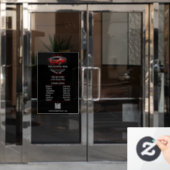 Professionele auto detaillering auto wassen Bedrij Raamsticker (Kantoordeur)