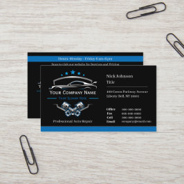 Professionele auto reparatie, Auto Mechanic Busi Visitekaartje