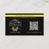 Professionele auto reparatie, Auto Mechanic Visitekaartje (Achterkant)