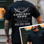 Professionele Auto Reparatie Cool Mannelijke Mecha T-shirt<br><div class="desc">Verhoog uw auto reparatie bedrijf met onze professionele auto reparatie cool mannelijke monteur t-shirt. Ontworpen met de logo van uw bedrijf aan zowel de voor- als achterkant, biedt dit shirt een gepolijste, professionele uitstraling die perfect is voor uw team. Of u nu een kleine autowinkel of een groot reparatiecentrum voor...</div>