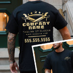 Professionele Auto Reparatie Cool Mannelijke Mecha T-shirt<br><div class="desc">Vergroot de professionele aanwezigheid van uw autoreparatiewerkplaats met het Professional Auto Repair Cool Mannelijke Mechanic T-Shirt. Dit T-shirt heeft een strak, mannelijk logo-ontwerp dat prominent op de voor- en achterkant wordt weergegeven, waardoor het een uitstekende keuze is voor medewerkers die uw merk met trots willen vertegenwoordigen. De gedurfde look verbetert...</div>