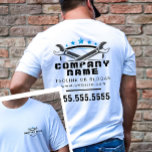 Professionele Auto Reparatie Koel Blauw Logo Mecha T-shirt<br><div class="desc">Verbeter de professionaliteit van uw autoreparatiewerkplaats met het Professional Auto Repair Cool Blue Logo Mechanic T-Shirt. Met een opvallende blauwe logo op de voor- en achterkant, is dit shirt ontworpen om een statement te maken. Het is ideaal voor het creëren van een geüniformeerde look voor uw team of voor het...</div>