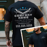 Professionele Auto Reparatie Koel Blauw Logo Mecha T-shirt<br><div class="desc">Verhoog de branding van uw autoreparatiebedrijf met het Professional Auto Repair Cool Blue Logo Mechanic T-Shirt. Ontworpen voor monteurs die hun bedrijf met trots willen vertegenwoordigen, heeft dit shirt een opvallende blauwe logo die zowel aan de voor- als achterkant opvalt. Het shirt is ideaal voor het creëren van een samenhangende...</div>