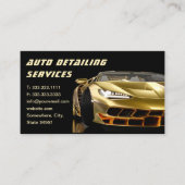 Professionele Auto Wassen en Auto Detailing Visitekaartje (Voorkant)
