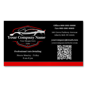 Professionele Autodetailing Autowasbedrijf Magnetisch Visitekaartje