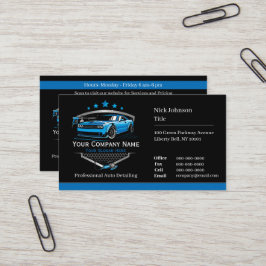 Professionele Autodetailing Autowasbedrijf Visitekaartje