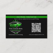 Professionele Autodetailing Autowasbedrijf Visitekaartje (Achterkant)