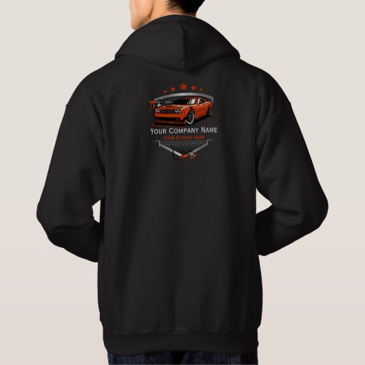 Professionele Autodetailing Autowasserij Hoodie (Achterkant)