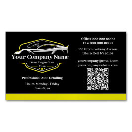 Professionele Autodetailing Autowasserij Magnetisch Visitekaartje