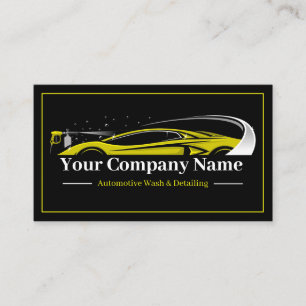 Professionele Autodetailing Autowasserij Visitekaartje
