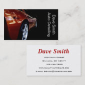 Professionele autodetaillist visitekaartje (Voorkant / Achterkant)