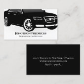 Professionele autodienst met automatische gegevens visitekaartje (Voorkant / Achterkant)