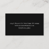 Professionele autodienst met automatische gegevens visitekaartje (Achterkant)