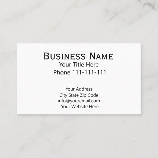 Professionele automaat visitekaartje (Achterkant)