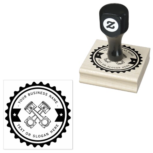 Professionele automonteur rubberstempel (Gestempeld)