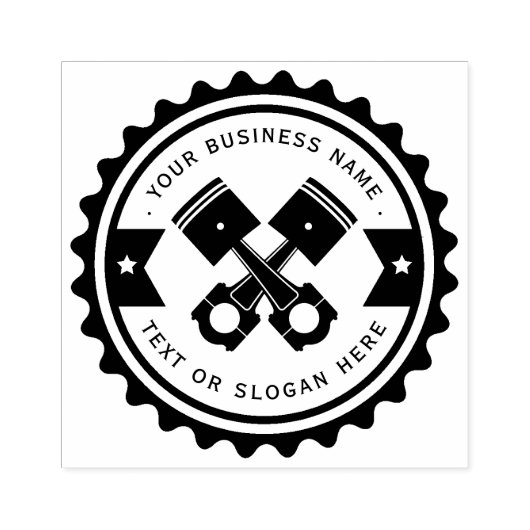 Professionele automonteur rubberstempel (Afrduk)