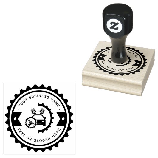 Professionele automonteur rubberstempel (Gestempeld)