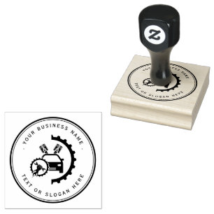 Professionele automonteur rubberstempel