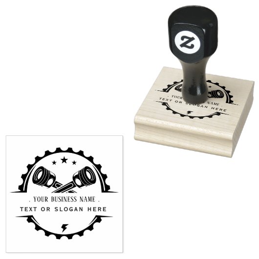 Professionele automonteur rubberstempel (Gestempeld)