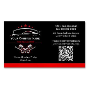 Professionele Automotive Reparatie, Automonteur Magnetisch Visitekaartje